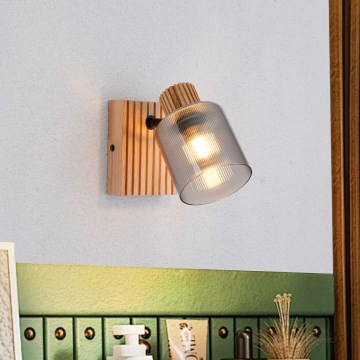 Brilagi - Zidno usmereno svetlo HYGGE 1xE14/15W/230V kaučukovac/dimljena