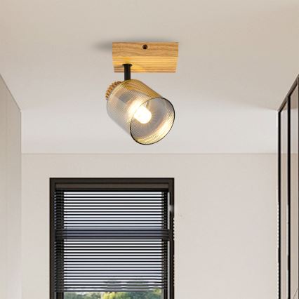 Brilagi - Zidno usmereno svetlo HYGGE 1xE14/15W/230V kaučukovac/dimljena