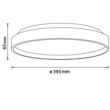 Brilliant - LED Plafonjera ALSON LED/26W/230V 3000/4500K pr. 39,5 cm fikus elastika