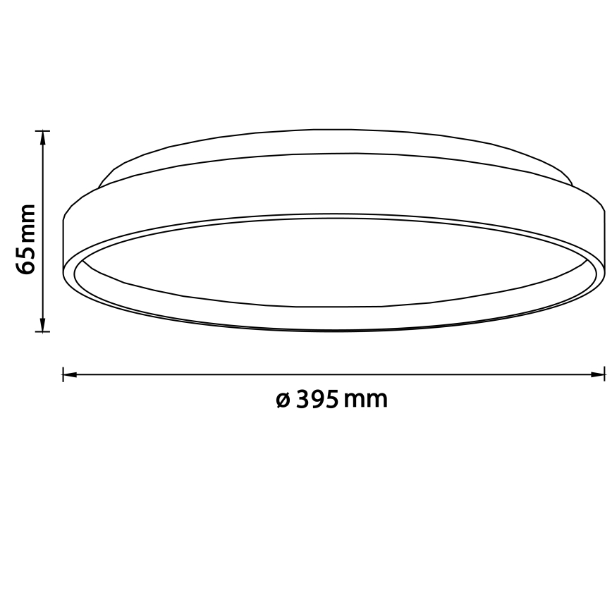 Brilliant - LED Plafonjera ALSON LED/26W/230V 3000/4500K pr. 39,5 cm fikus elastika