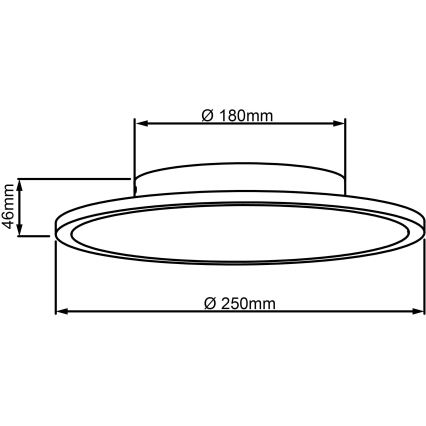 Brilliant - LED Plafonjera BUFFI LED/13W/230V pr. 25 cm 2700K