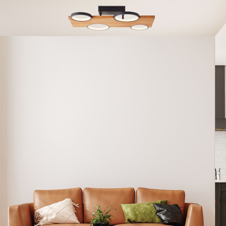 Brilliant - LED Plafonjera CHEESY LED/28W/230V bor - FSC sertifikovano