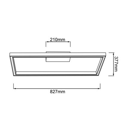 Brilliant - LED Plafonjera DELGROSSO LED/24W/230V 3000K hrast