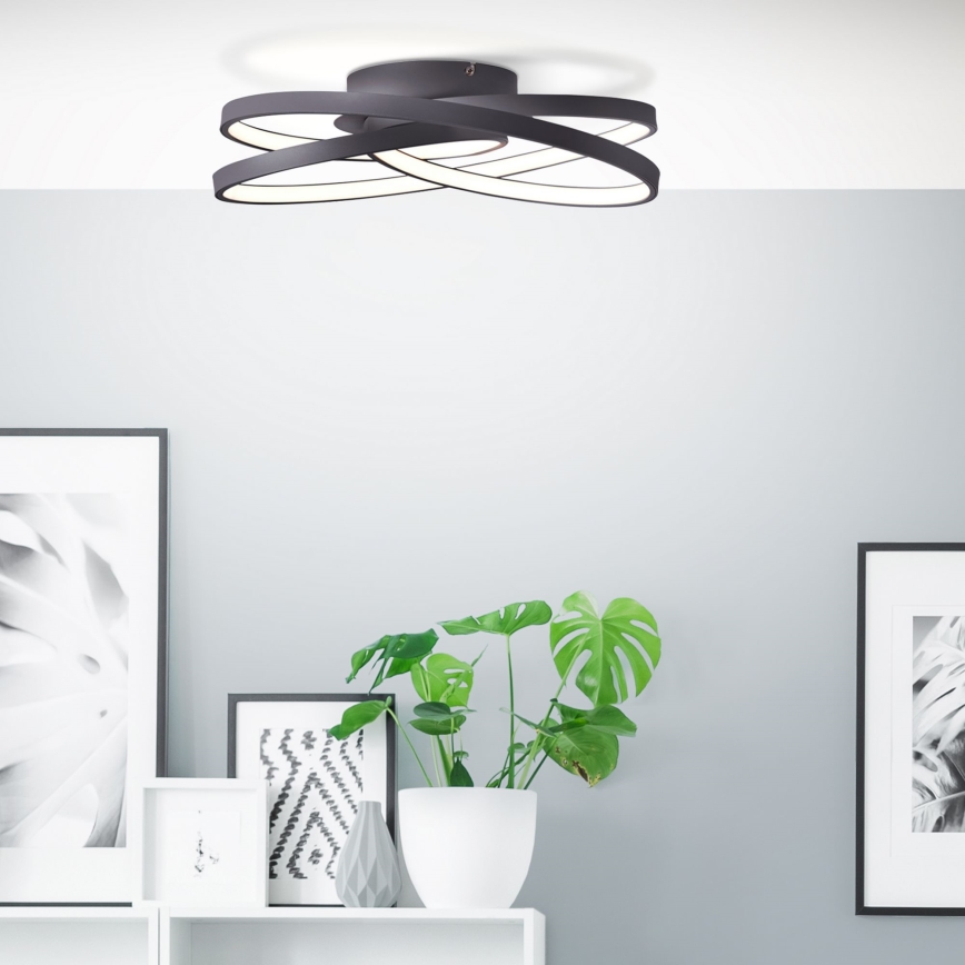 Brilliant - LED Plafonjera LABYRINTH LED/40W/230V pr. 39,5 cm crno