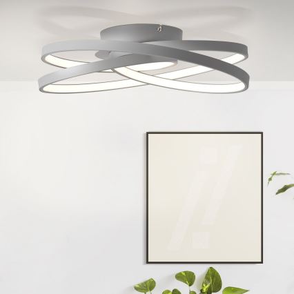 Brilliant - LED Plafonjera LABYRINTH LED/40W/230V pr. 39,5 cm sivo