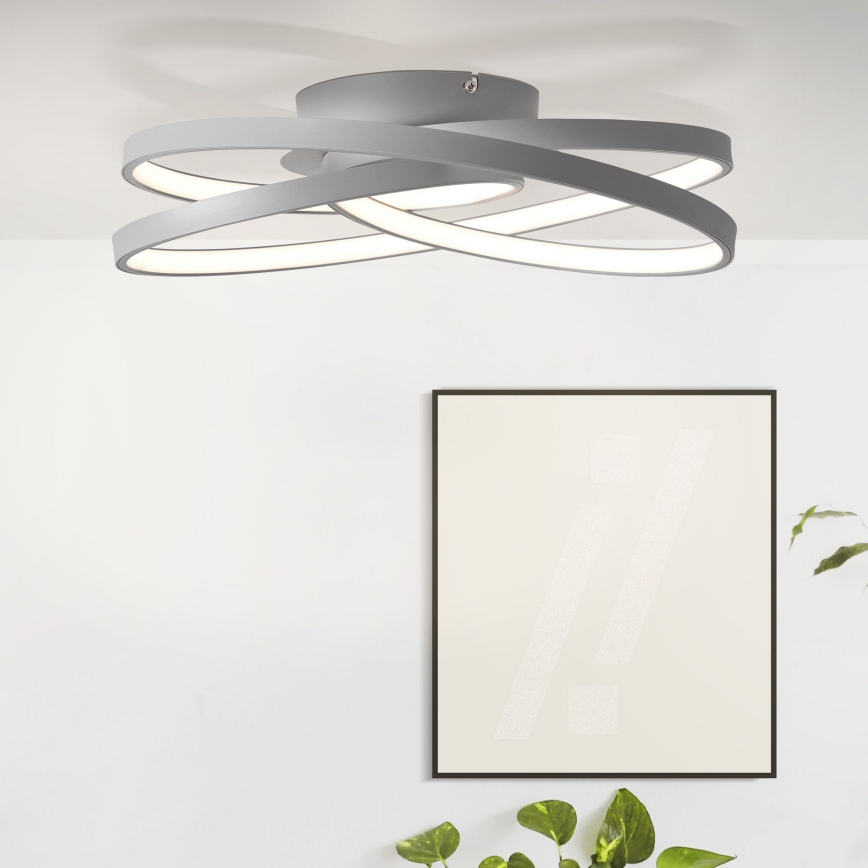 Brilliant - LED Plafonjera LABYRINTH LED/40W/230V pr. 39,5 cm sivo