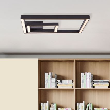 Brilliant - LED Plafonjera QUON LED/24W/230V 3000K 40x40 cm crno