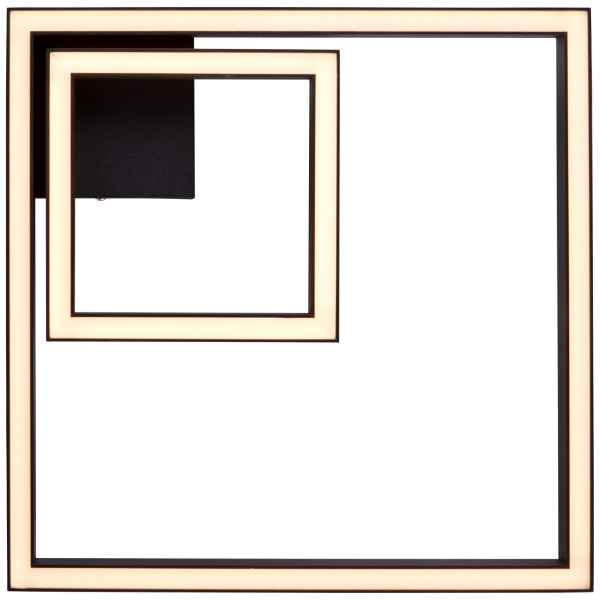 Brilliant - LED Plafonjera QUON LED/24W/230V 3000K 40x40 cm crno