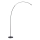 Brilliant - LED Prigušiva dodirna stojeća lampa BOW LED/14W/230V 3000/4000/6500K crno