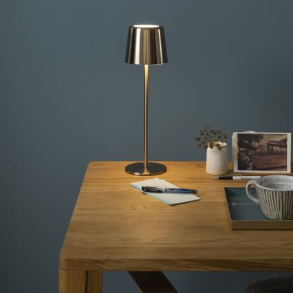 Brilliant - LED Prigušiva dodirna vanjska lampa XAANA LED/4W/5V 3000/4000/6500K IP44 zlatna