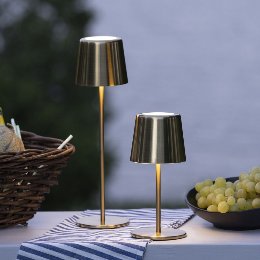 Brilliant - LED Prigušiva dodirna vanjska lampa XAANA LED/4W/5V 3000/4000/6500K IP44 zlatna