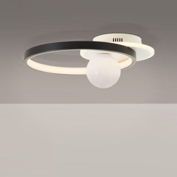 Brilliant - LED Prigušiva plafonjera ATLANTA LED/24W/230V crno/bela