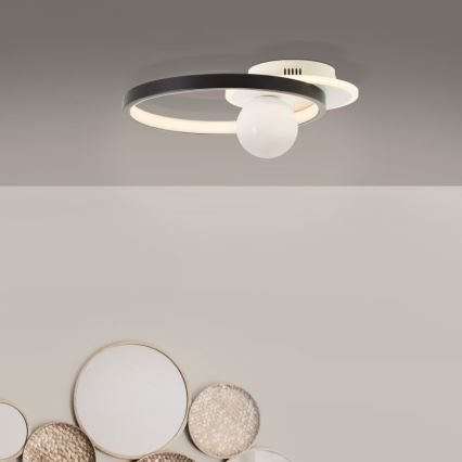 Brilliant - LED Prigušiva plafonjera ATLANTA LED/24W/230V crno/bela