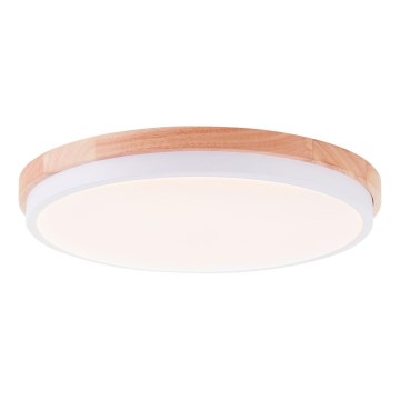 Brilliant - LED Prigušiva plafonjera BAARLO LED/24W/230V pr. 35 cm bela/fikus elastika - FSC sertifikovano