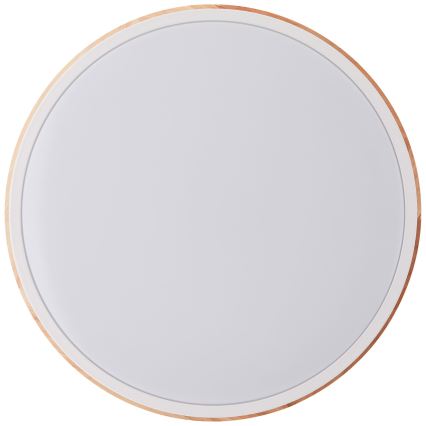 Brilliant - LED Prigušiva plafonjera BAARLO LED/24W/230V pr. 35 cm bela/fikus elastika - FSC sertifikovano