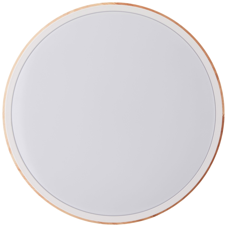 Brilliant - LED Prigušiva plafonjera BAARLO LED/24W/230V pr. 35 cm bela/fikus elastika - FSC sertifikovano