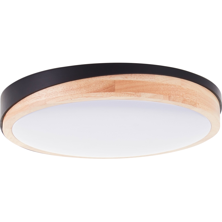 Brilliant - LED Prigušiva plafonjera BAARLO LED/24W/230V pr. 35 cm crno/fikus elastika - FSC sertifikovano