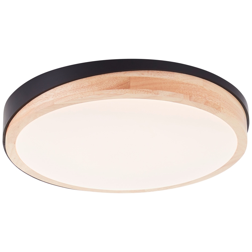 Brilliant - LED Prigušiva plafonjera BAARLO LED/24W/230V pr. 35 cm crno/fikus elastika - FSC sertifikovano
