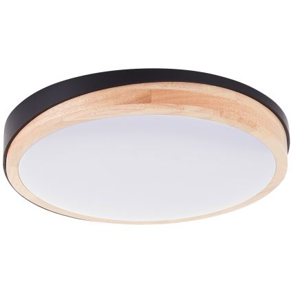 Brilliant - LED Prigušiva plafonjera BAARLO LED/24W/230V pr. 35 cm crno/fikus elastika