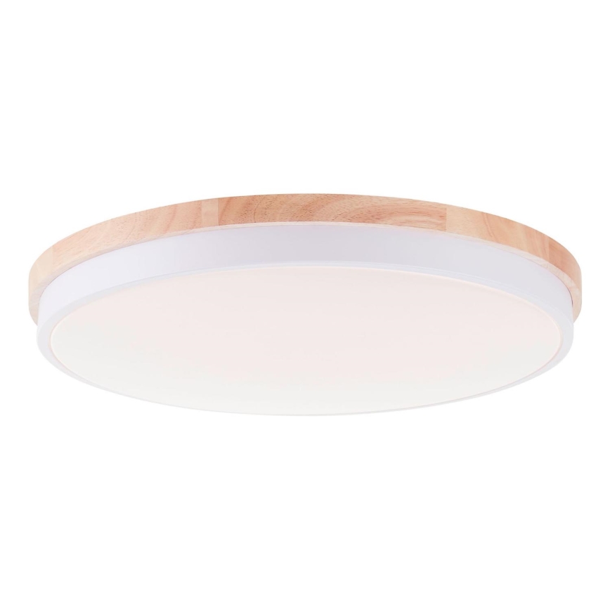 Brilliant - LED Prigušiva plafonjera BAARLO LED/36W/230V 3000-6500K pr. 50 cm bela/fikus elastika + Daljinski upravljač - FSC sertifikovano