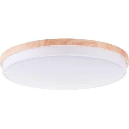 Brilliant - LED Prigušiva plafonjera BAARLO LED/36W/230V 3000-6500K pr. 50 cm bela/fikus elastika + Daljinski upravljač - FSC sertifikovano