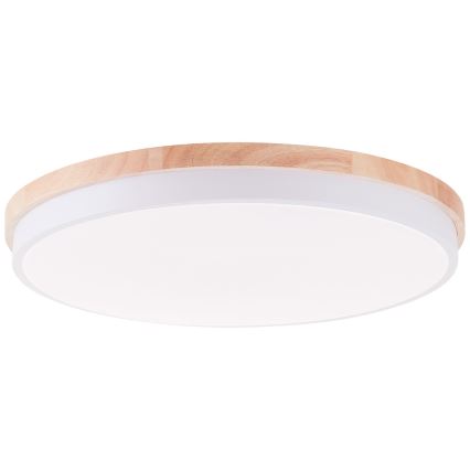 Brilliant - LED Prigušiva plafonjera BAARLO LED/36W/230V 3000-6500K pr. 50 cm bela/fikus elastika + Daljinski upravljač - FSC sertifikovano