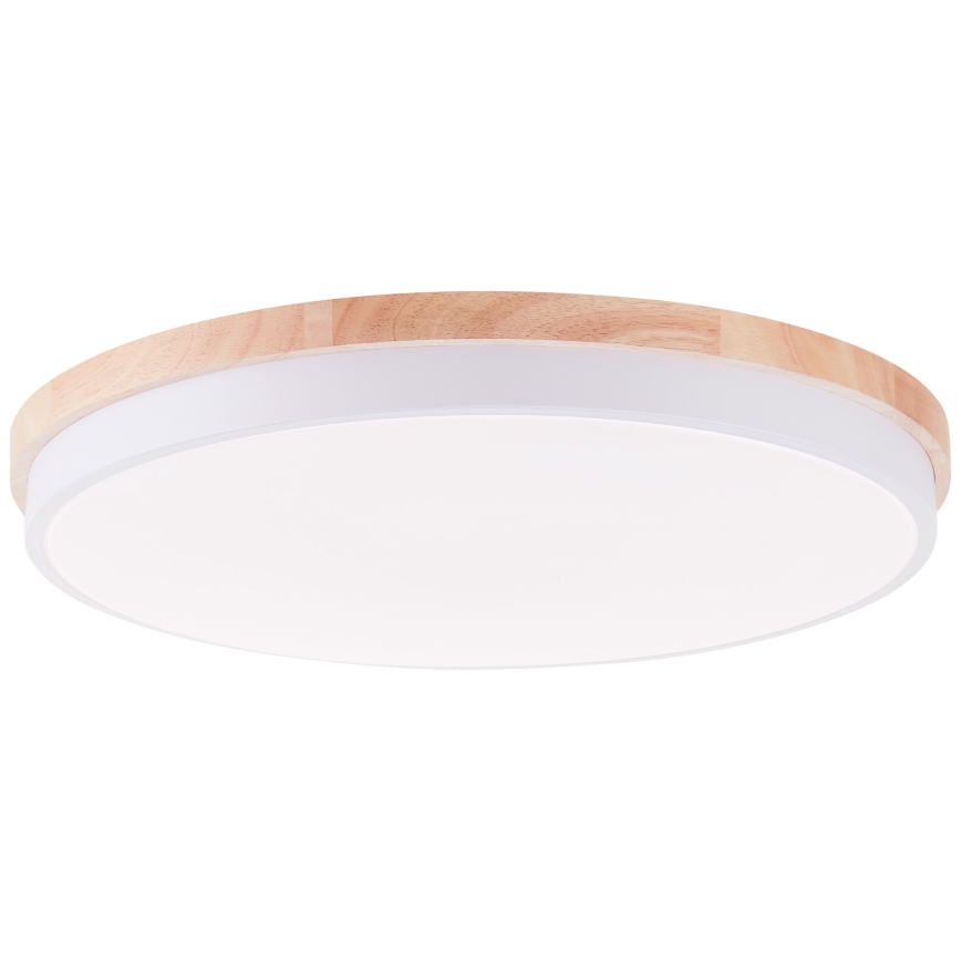 Brilliant - LED Prigušiva plafonjera BAARLO LED/36W/230V 3000-6500K pr. 50 cm bela/fikus elastika + Daljinski upravljač - FSC sertifikovano