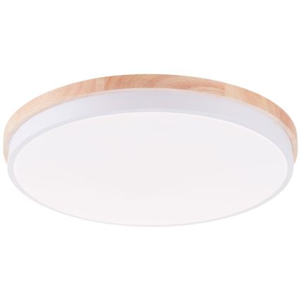 Brilliant - LED Prigušiva plafonjera BAARLO LED/36W/230V 3000-6500K pr. 50 cm bela/fikus elastika + Daljinski upravljač - FSC sertifikovano