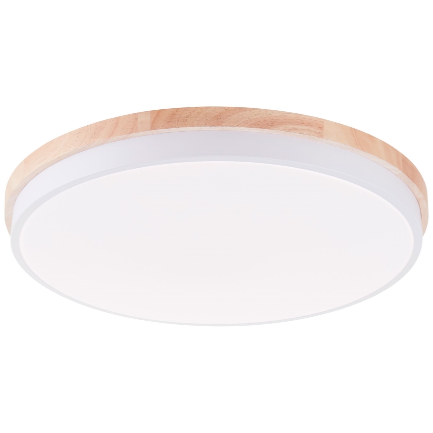 Brilliant - LED Prigušiva plafonjera BAARLO LED/36W/230V 3000-6500K pr. 50 cm bela/fikus elastika + Daljinski upravljač - FSC sertifikovano