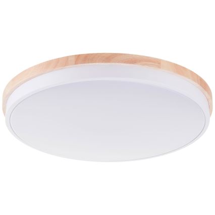 Brilliant - LED Prigušiva plafonjera BAARLO LED/36W/230V 3000-6500K pr. 50 cm bela/fikus elastika + Daljinski upravljač - FSC sertifikovano