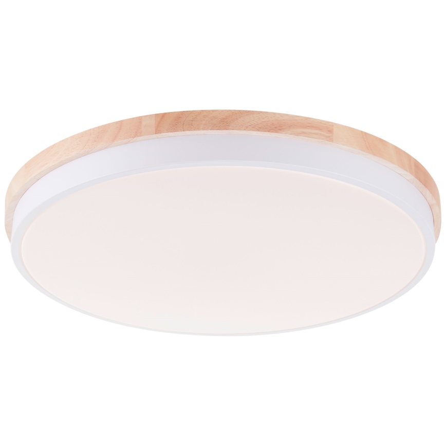 Brilliant - LED Prigušiva plafonjera BAARLO LED/36W/230V 3000-6500K pr. 50 cm bela/fikus elastika + Daljinski upravljač - FSC sertifikovano
