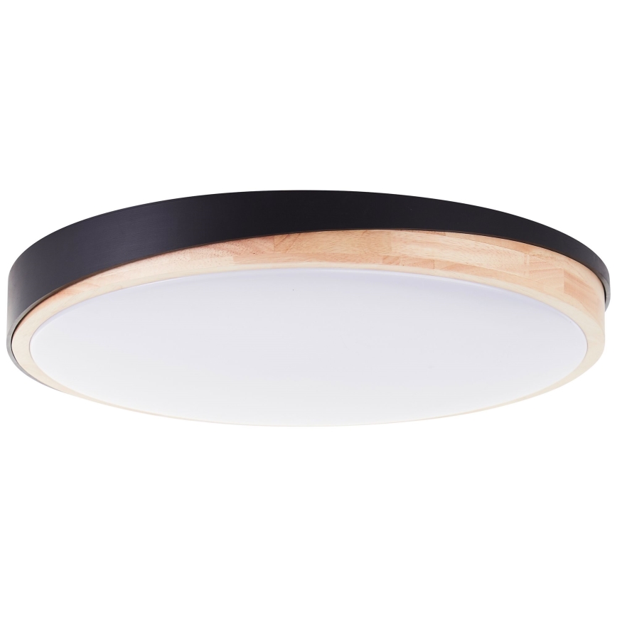 Brilliant - LED Prigušiva plafonjera BAARLO LED/36W/230V 3000-6500K pr. 50 cm crno/fikus elastika + Daljinski upravljač - FSC sertifikovano