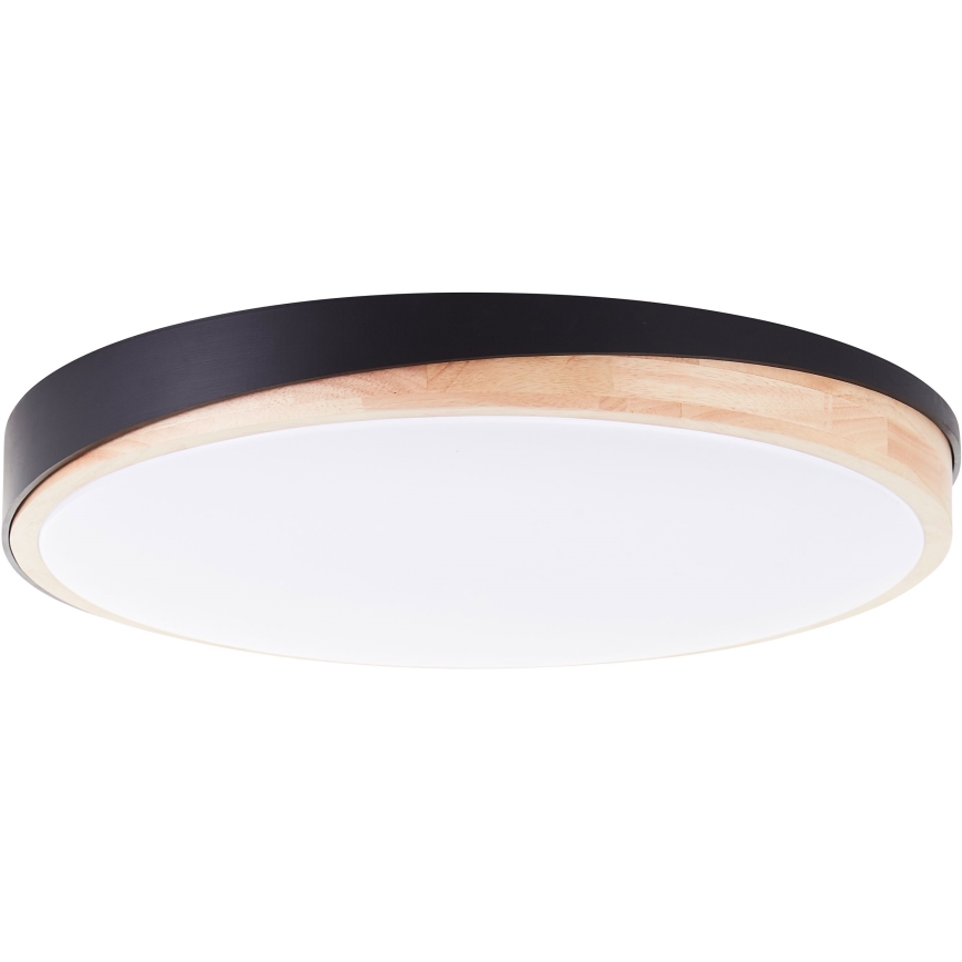 Brilliant - LED Prigušiva plafonjera BAARLO LED/36W/230V 3000-6500K pr. 50 cm crno/fikus elastika + Daljinski upravljač - FSC sertifikovano