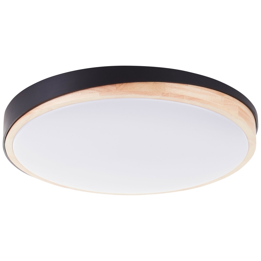 Brilliant - LED Prigušiva plafonjera BAARLO LED/36W/230V 3000-6500K pr. 50 cm crno/fikus elastika + Daljinski upravljač - FSC sertifikovano