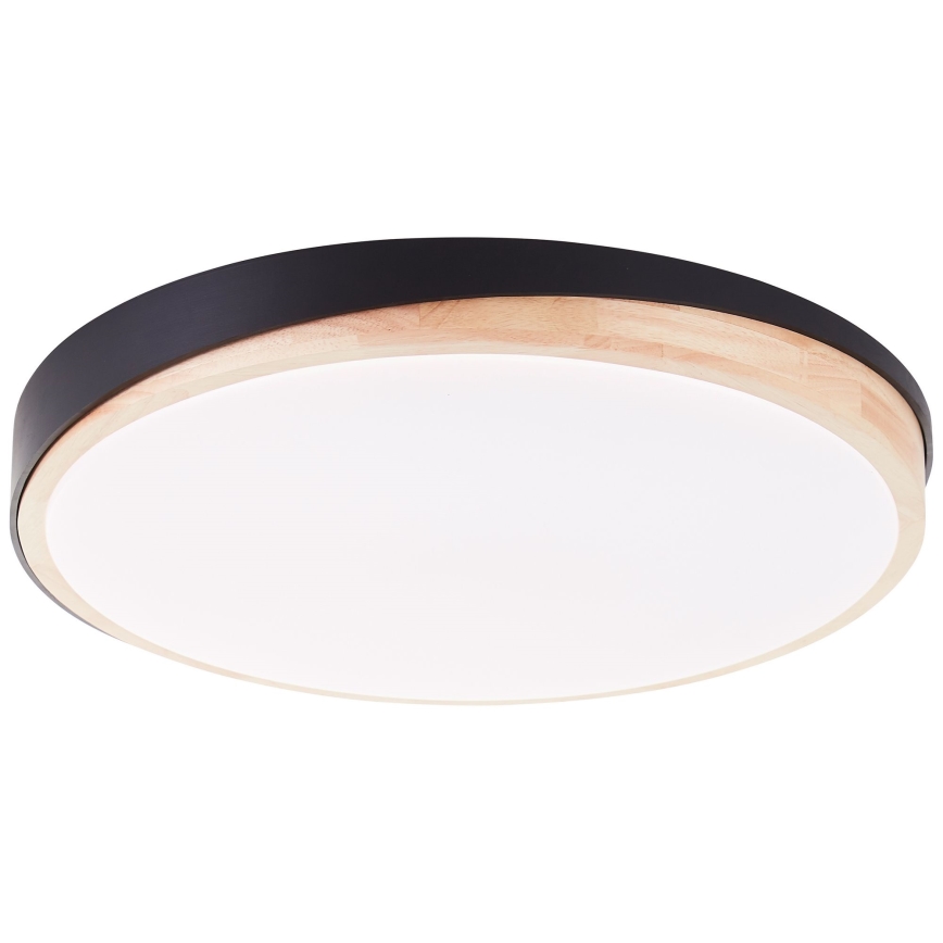 Brilliant - LED Prigušiva plafonjera BAARLO LED/36W/230V 3000-6500K pr. 50 cm crno/fikus elastika + Daljinski upravljač - FSC sertifikovano
