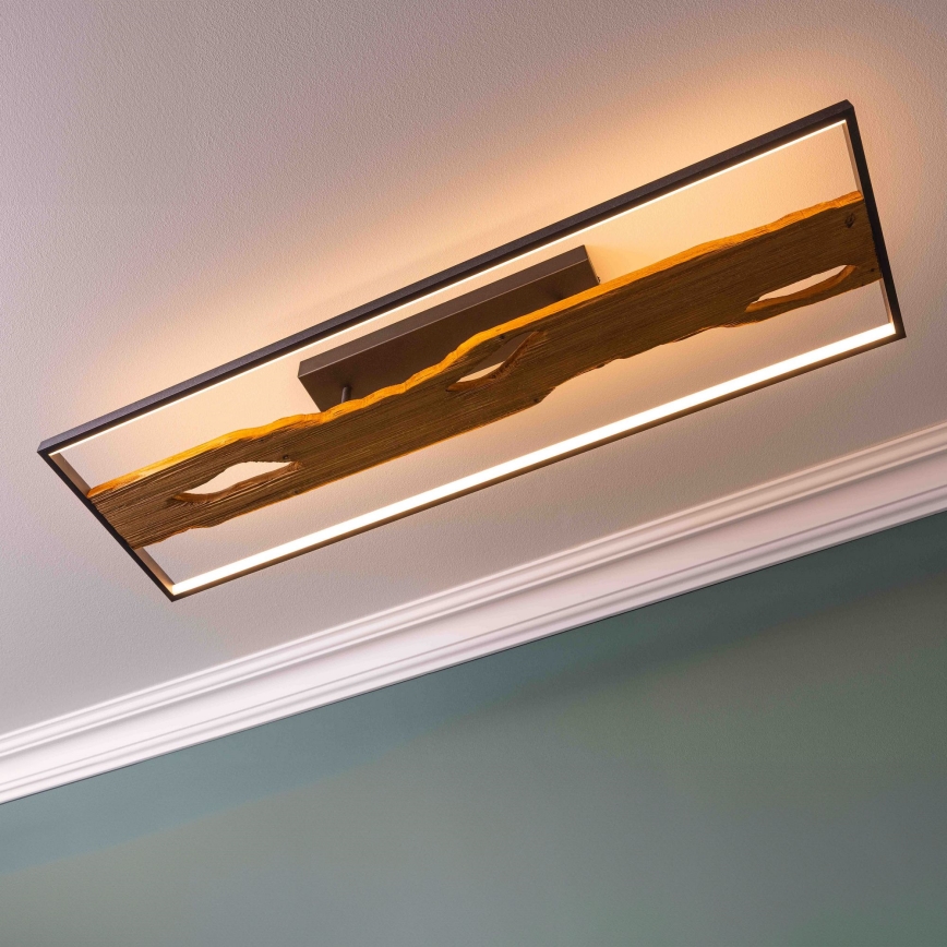 Brilliant - LED Prigušiva plafonjera CHAUMONT LED/48W/230V fikus elastika - FSC sertifikovano