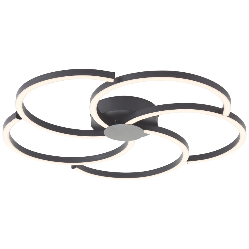 Brilliant - LED Prigušiva plafonjera FICO LED/32W/230V pr. 57 cm crno