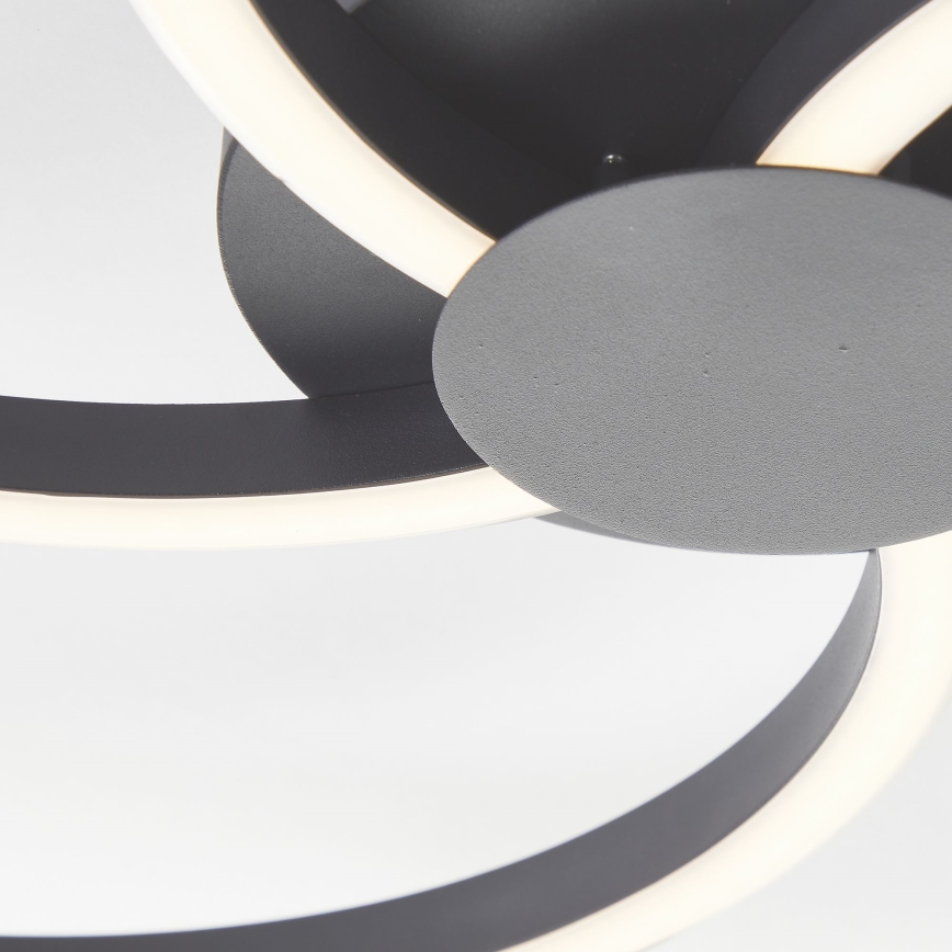 Brilliant - LED Prigušiva plafonjera FICO LED/32W/230V pr. 57 cm crno