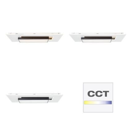 Brilliant - LED Prigušiva plafonjera HUTSON LED/60W/230V 3000-7100K 50x80 cm bela + Daljinski upravljač