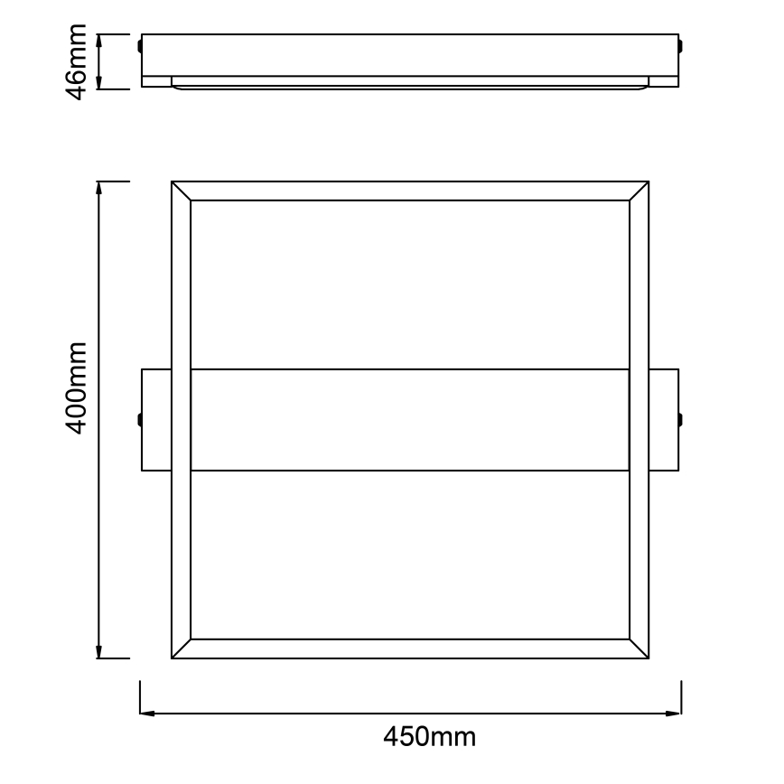 Brilliant - LED Prigušiva plafonjera LONEOS LED/24W/230V 3000K 45x40 cm - FSC sertifikovano