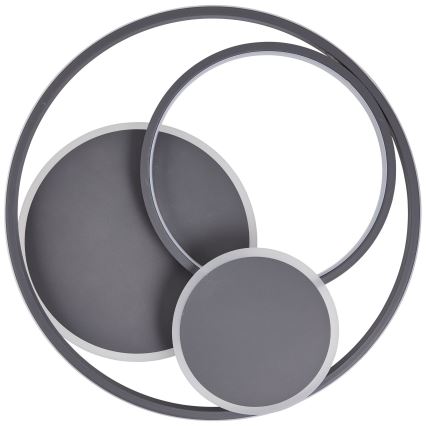 Brilliant - LED Prigušiva plafonjera RUNDA LED/50W/230V 3000-6500K crno + Daljinski upravljač