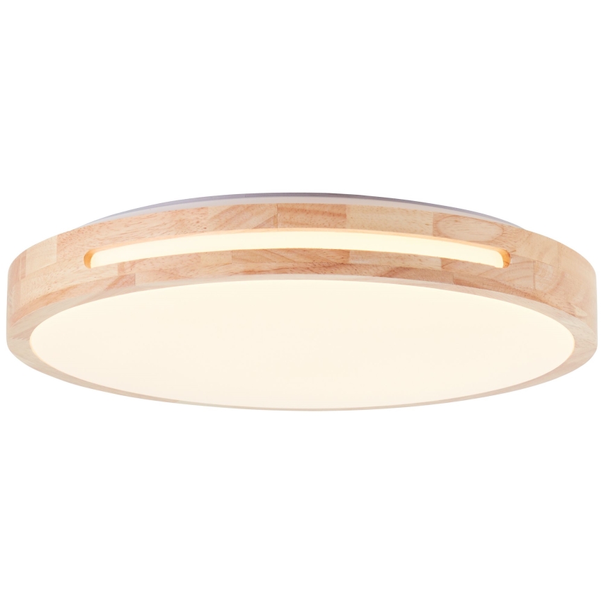 Brilliant - LED Prigušiva plafonjera WOODBURY LED/24W/230V pr. 39 cm fikus elastika - FSC sertifikovano