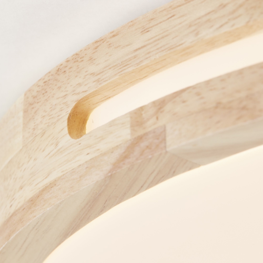 Brilliant - LED Prigušiva plafonjera WOODBURY LED/24W/230V pr. 39 cm fikus elastika - FSC sertifikovano