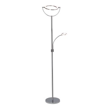 Brilliant - LED prigušiva podna lampa DEMIAN 2xLED/12W/230V sjajni hrom