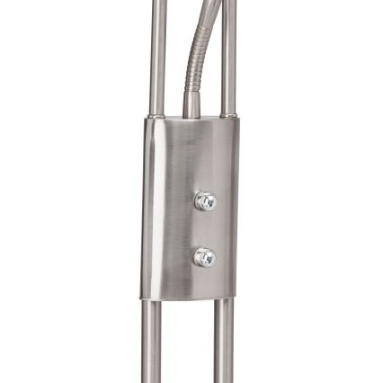 Brilliant - LED prigušiva podna lampa FINN 2xLED/13W/230V matni hrom