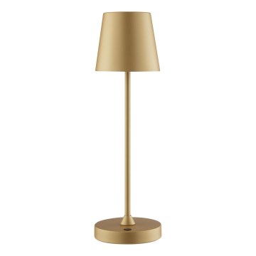 Brilliant - LED prigušiva punjiva dodirna spoljašnja stona lampa ELORA LED/2,5W/5V 2700K 2600 mAh IP44 zlatna