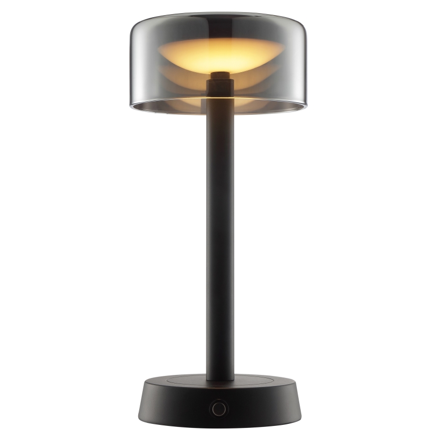 Brilliant - LED prigušiva punjiva dodirna spoljašnja stolna lampa RAZOR LED/2,5W/5V 2700K 2600 mAh IP44 crna