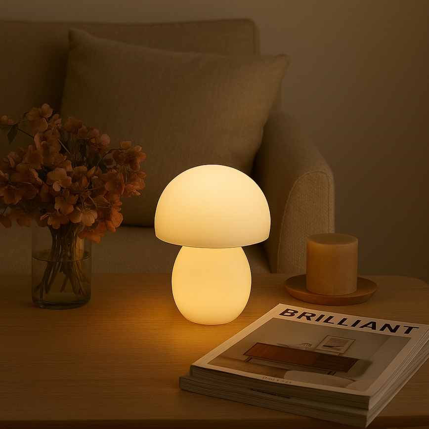 Brilliant - LED prigušiva punjiva dodirna stona lampa DUPIS LED/2W/5V 2700K 1800 mAh bela