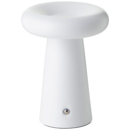 Brilliant - LED Prigušiva dodirna vanjska stona lampa MUFFIN LED/3W/5V USB IP44 bela