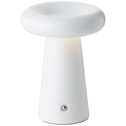 Brilliant - LED Prigušiva dodirna vanjska stona lampa MUFFIN LED/3W/5V USB IP44 bela